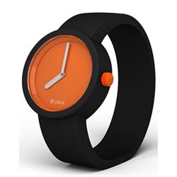 Image of O'Clock Sort med Orange ur